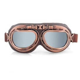 evomosa Motorbike Goggle Retro Windproof Dustproof Motorcycle Eyewear Protect Glasses (S Color)