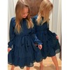Arshiner Kids Dress Fall Long Sleeve Formal Tween Casual Flowy