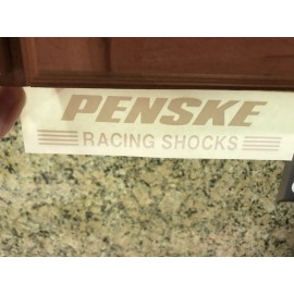 ~~ WHITE PENSKE RACING SHOCKS ~~   DECAL / STICKER