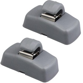 amavoler 2 PCS Interior Sun Visor Hook Clip Bracket Fit for Volkswagen Golf Passat B5 B6 Jetta Mk4 Beetle Polo Seat Skoda etc.OEM:3B0857561A.3B0857563.