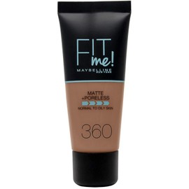 Maybelline Fit Me Foundation, Matte & Poreless, Full Coverage Blendable Normal to Oily Skin, 360 Mocha 30ml