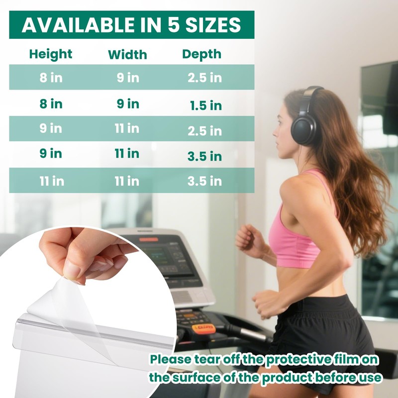 Jetec Treadmill Book Holder, Clear Acrylic Reading Rack for Treadmill