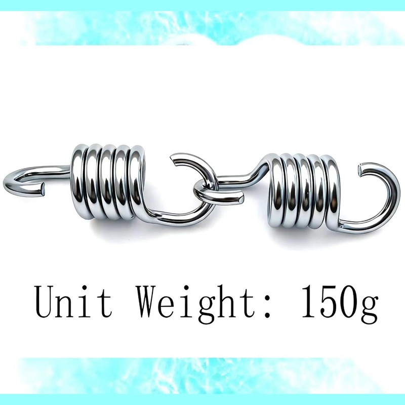 Markeny 2PCS Hammock Spring，Markeny Hardened Galvanized Steel Extension Spring Coil