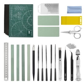 BGTXINGI 45 Piece Gundam Model Tool Set with Plastic Box, Hobby Model Making, Construction, and Fixing