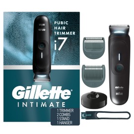 Gillette Gillette i7 Intimate Men's Premium Pubic Hair Trimmer, Waterproof LED Body Hair Trimmer for Men, Manscaping Body Groomer