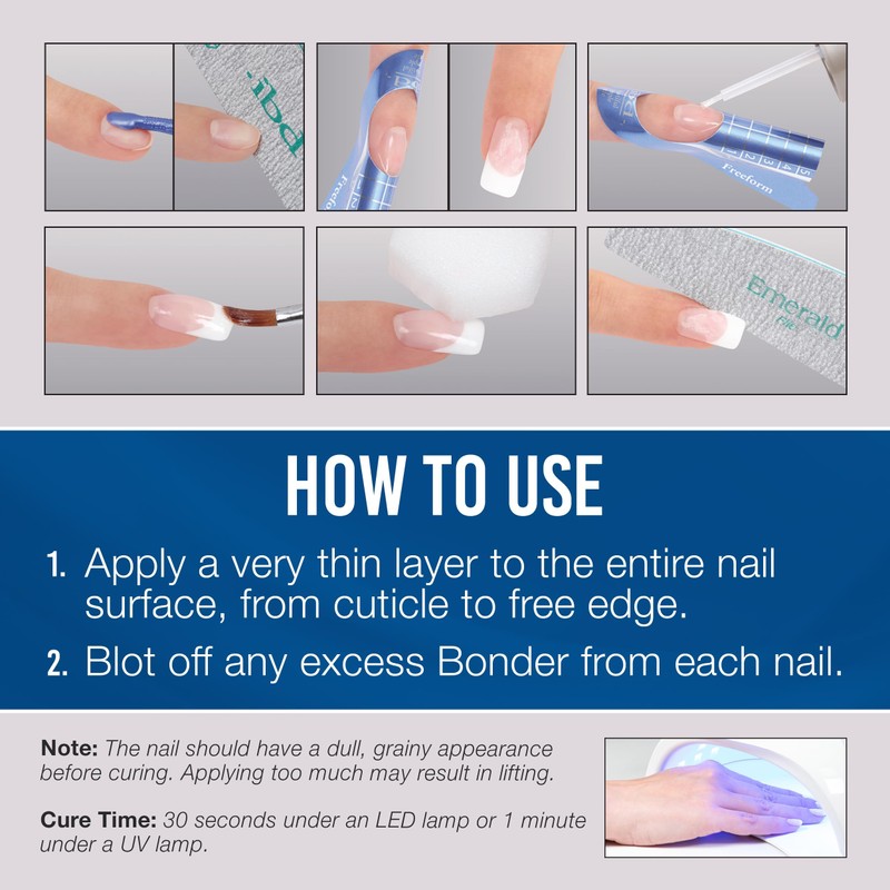 IBD Non-Acidic Nail Primer, LED/UV Bonder – Nail Primer for