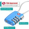 ZHEGE Travel Lock TSA Approved, Cable Travel Lock, 3 Digit