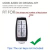 SANRILY White 8 Button Key Fob Cover Compatible for G80