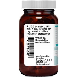 Kovite Milk Thistle Standardized 80% Silymarin - Kosher - 180 Vegetable Capsules