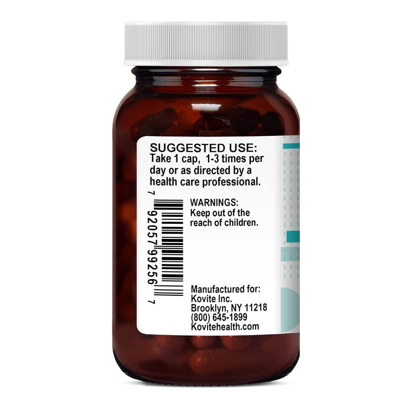 Kovite Milk Thistle Standardized 80% Silymarin - Kosher - 180