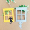 Window Cat Dies for Card Making，Window Cat Cutting Dies Cut