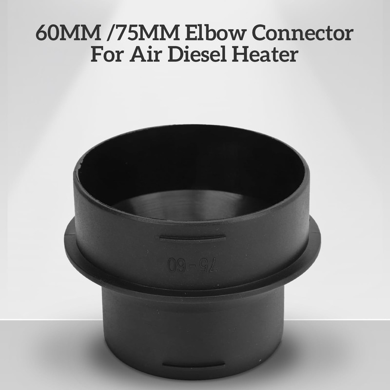 ALI2 ABS Heater Duct Pipe Connection Connector 60-75mm Air Auxiliary