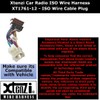 Xtenzi Car Radio ISO Wire Harness Compatible with Toyota Tacoma