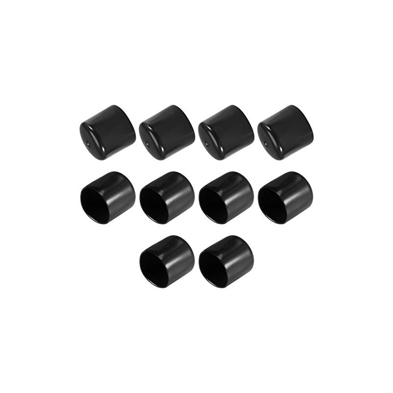 sourcing map 10pcs Rubber End Caps 45mm ID Vinyl Vinyl