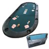 Trademark Texas Hold'em Poker Padded Table Top with Cupholders,Green