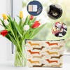 DHKG Dachshund Gifts Makeup Bag Sausage Dog Cosmetic Bag Weiner