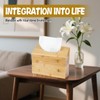 Hand Towel Box Cover for Kleenex with Sloped Top, Natural