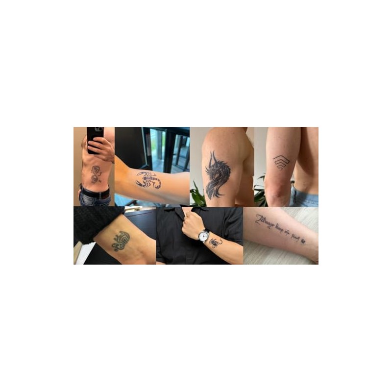 2 Blätter Temporary Kreuz mit Rosenkranz Tattoo Semi-permanente Tattoos Langhaltende