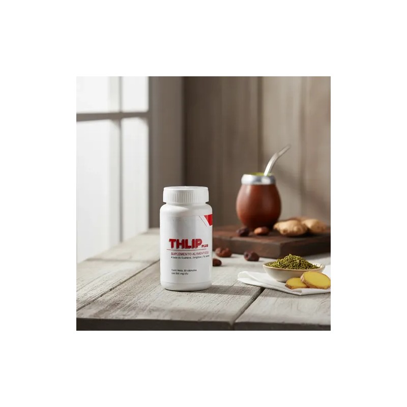 Thlip Plus 30 Cápsulas Con Guaraná, Jengibre Y Té Verde