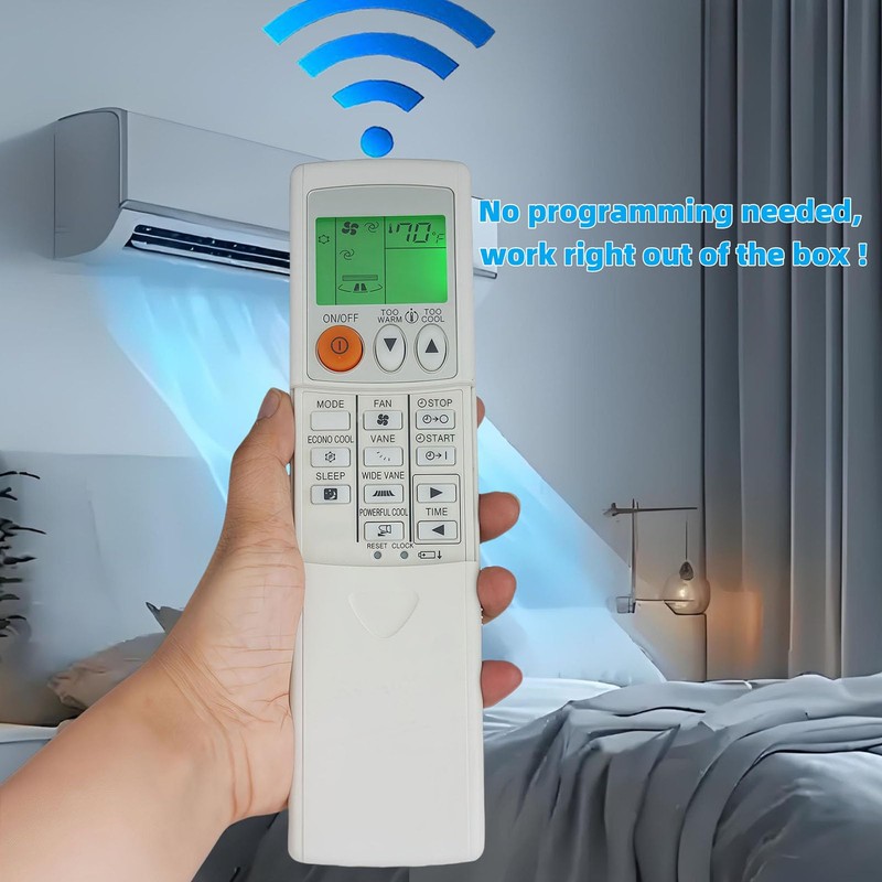 Replacement Remote Control for Mitsubishi Electric Mr Slim Air Conditioner