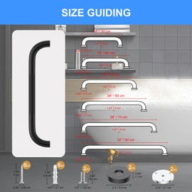 supregear Bathroom Grab Bar, Anti-Slip Stainless Steel Bathroom Knurled Grab Bar Oil Rubbed Black with Concealed Screws for Toilet Kitchen Safety, 1-Pack, 16 Inch