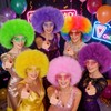 IMEYLE Fluffy Blue Curly Afro Wigs Dark Blue Wigs for