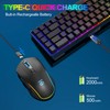 Snpurdiri 60% Wireless Gaming Keyboard and Mouse Combo,LED Backlit Rechargeable