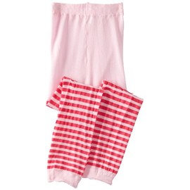 Jefferies Socks Little Girls' Stripe Footless Tights, Bubblegum, 2-4 Years
