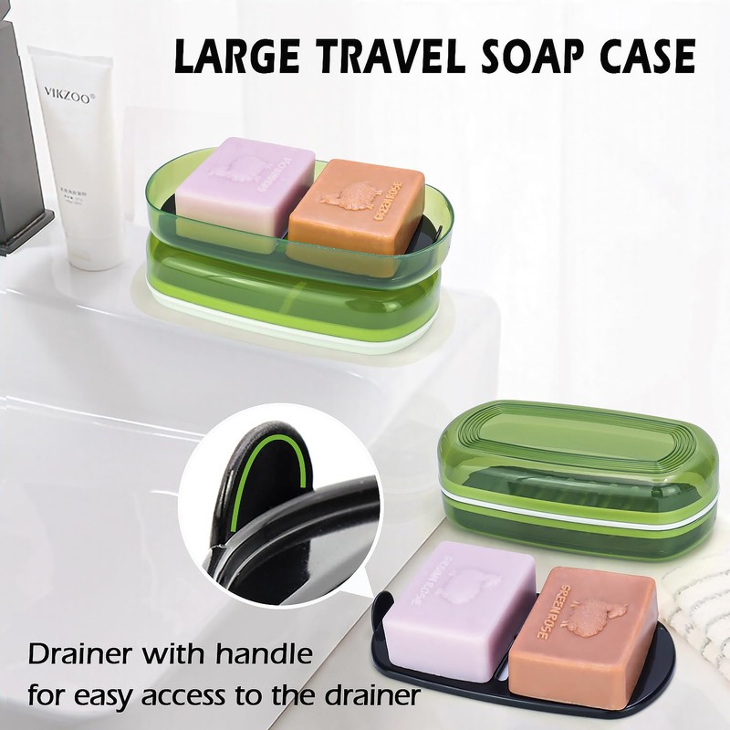 AIDIMMING Shampoo Bar Holder, Travel Soap Case,Shampoo & Conditioner Bar