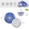 Selamica Ceramic Dinnerware Sets for 6, 18 Pieces Plates and