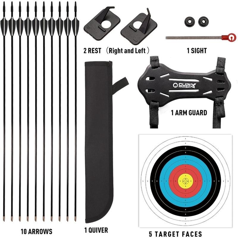 Bow and Arrow Set for Kids-Archery Beginner Gift with 10