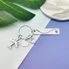 Vadaka Couple Anniversary Keychain for Boyfriend Girlfriend Letter A-Z Keychain