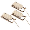 BESPORTBLE Mini Sledge Miniature Wooden Mini Sledge Kit Table Top