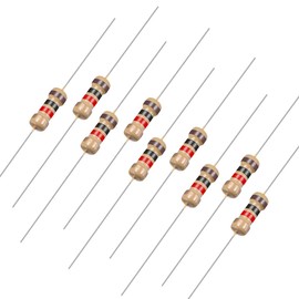 uxcell 200Pcs 1K Ohm Resistor, 1/4W 5% Tolerance Carbon Film Resistors, 4 Bands for DIY Electronic Projects and Experiments