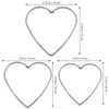 DECHOUS 9Pcs Metal Rings for Macrame, Heart Shape Dream Catcher