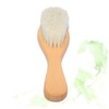 Hohopeti Natural Wool Baby Hairbrush Comb Set Wooden Handle Soft