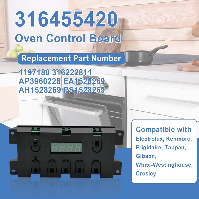 316455420 Oven Control Board Clock Compatible with Kenmore Electrolux Replacement