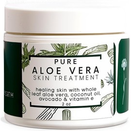 Pure Aloe Vera Skin Treatment, w/Organic Rooibos Tea, Organic Olive Oil & Vitamin E