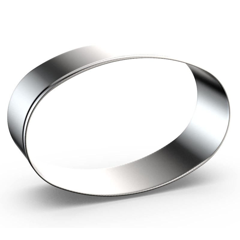 Oval Cookie Cutter Set Large - 5 Inch, 4 Inch,