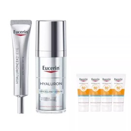Yuselin 유세린 하이알루론 에피셀린 세럼 30ml + 아이크림 15ml 2종 세트 Hyacelin Hyaluronic Acid Episcellin Serum 30ml + Eye Cream 15ml 2-Piece Set [2-piece set]