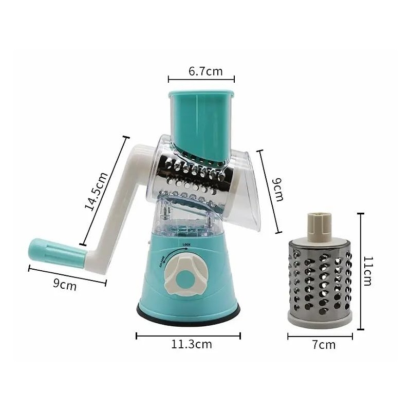 SIZAH Blue Cheese and Vegetable Grater with 3 Blades –