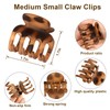 USDNICE Small Matte Hair Claw Clips for Thin Hair, 6