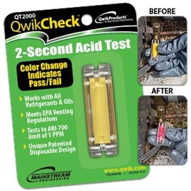 (2) Pack - Qwikcheck Acid Test Refrigeration Machine Accessories Kits