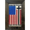 American Flag Hidden Gun Storage Cabinet - Stand For The