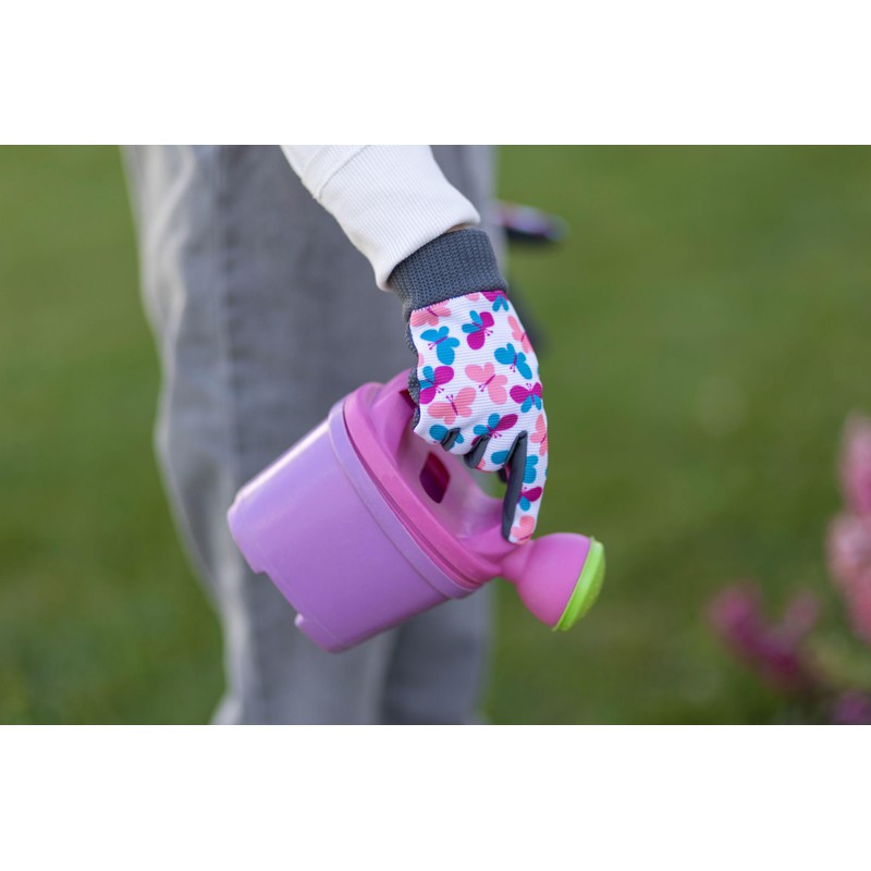 Joy Children's Gloves 4-6 Years Knitted Cuff Butterflies