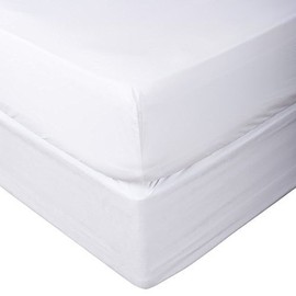 1000 Thread Count Solid Egyptian Quality 100% Cotton 1 PC Fitted Sheet(Bottom Sheet Only) Extra Long Fit Upto 15" inches Deep Pocket (Queen , White).