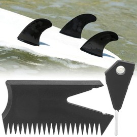 SUP Surf Board Wax Comb, Surfboard Wax Comb 8x4x1cm Strong Plastic Light Weight Practical for Removing or Applying Wax for Surfing Surfboards