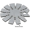 Stainless Steel Bevel Gauge 15-120 Degree Knife Blade Angle Gauge