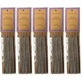 Auroshikha Frankincense Natural Resin on Stick - 5 Packs, 10 Sticks per Pack
