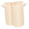 WOONEKY 2Pcs Natural Loofah Sponge Scrubber Lightweight Versatile Kitchen Cleaning